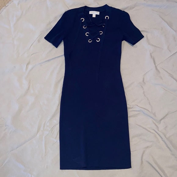 Navy Michael kors body con dress - Picture 1 of 3